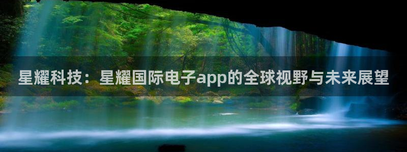 南宫NG注册网页版：星耀科技：星耀国际电子app的全球视野与未来展望